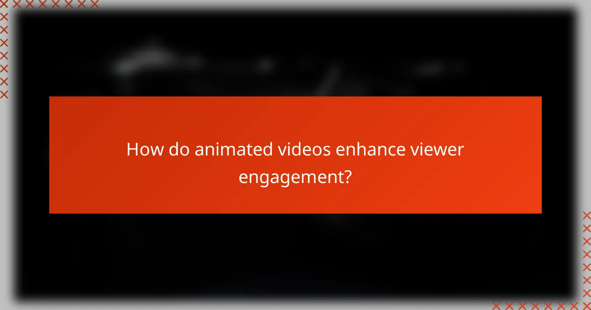 How do animated videos enhance viewer engagement?