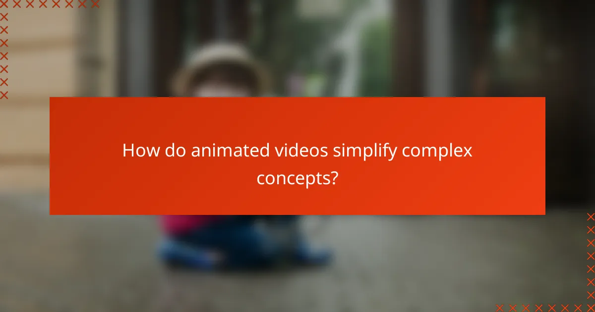 How do animated videos simplify complex concepts?